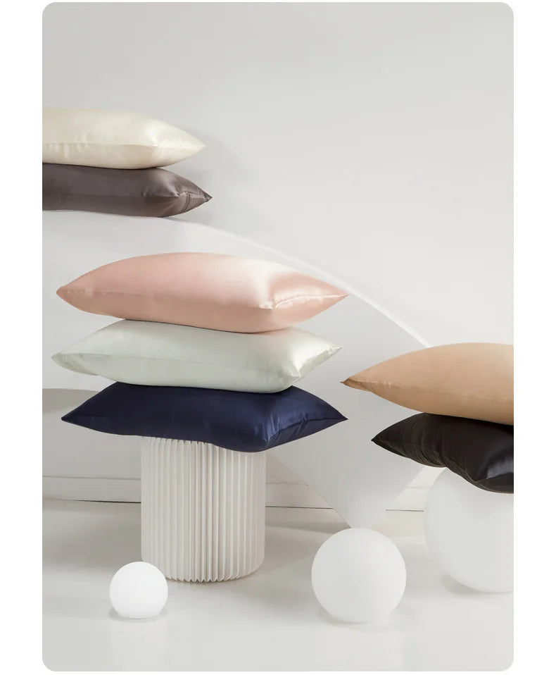 Taie d’oreiller en soie naturelle. nua™